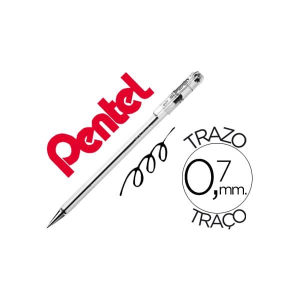 Pentel Esferográfica BK77 0.7mm Preto 1 Un.
