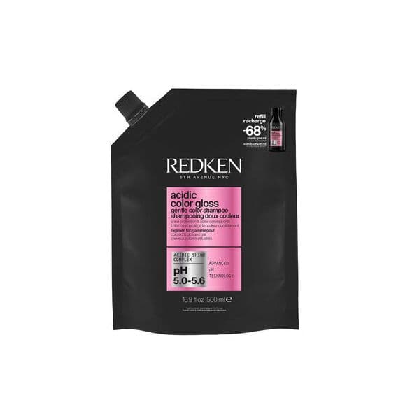 Redken Acidic Color Gloss Shampoo sem Sulfato Realça o Brilho da Sua Cor Recarga 500ml