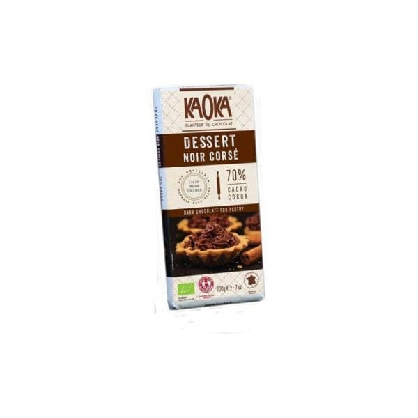 Kaoka Chocolate Preto Culinária 70% Cacau Bio Fair Trade