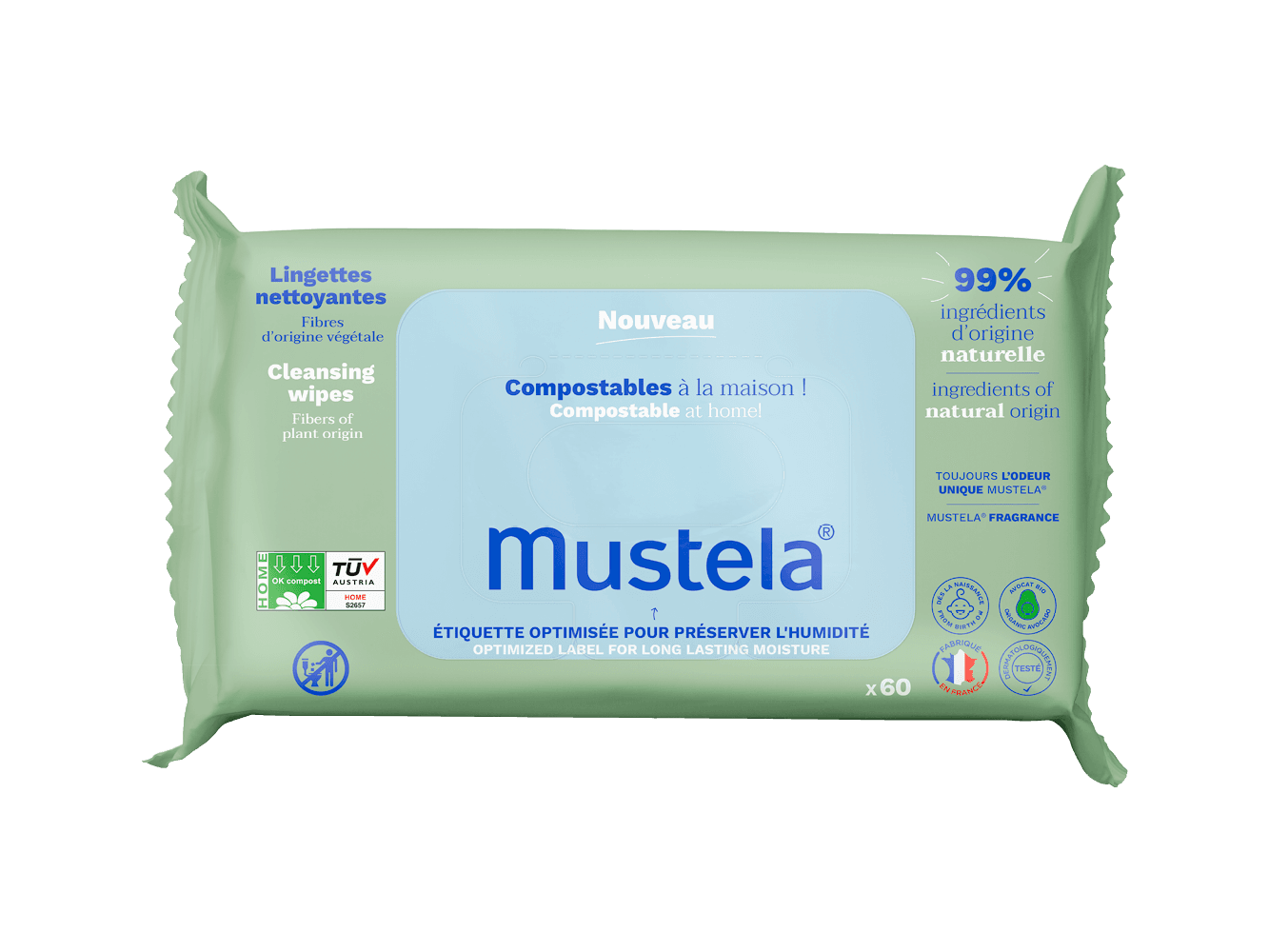 MUSTELA BEBE TOALHETE LIMPEZA X60 | WOWFARMA