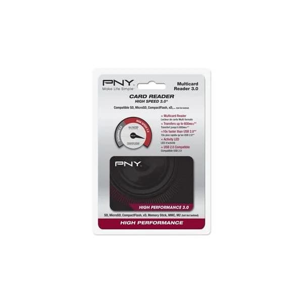 PNY Leitor Cartões USB 3.0 - FLASHREAD-HIGPER-BX