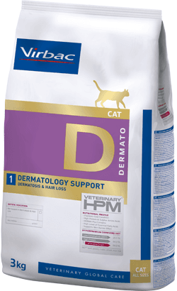 Virbac Vet Hpm Adult D1 Dermatology Support Cat 3Kg
