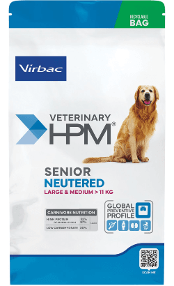 VIRBAC VET HPM Cão Senior Esterilizado Raças Grandes e Médias 12 Kg