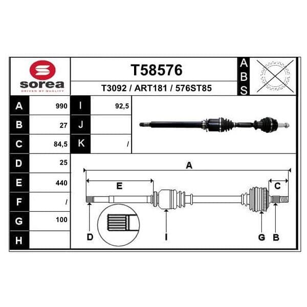 EAI Transmission / Alfaromeo Giulietta Manu. - T58576