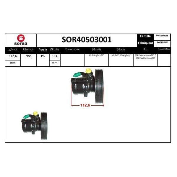 Eai Bomba de Direcção Assistida / Peugeot - SOR40503001