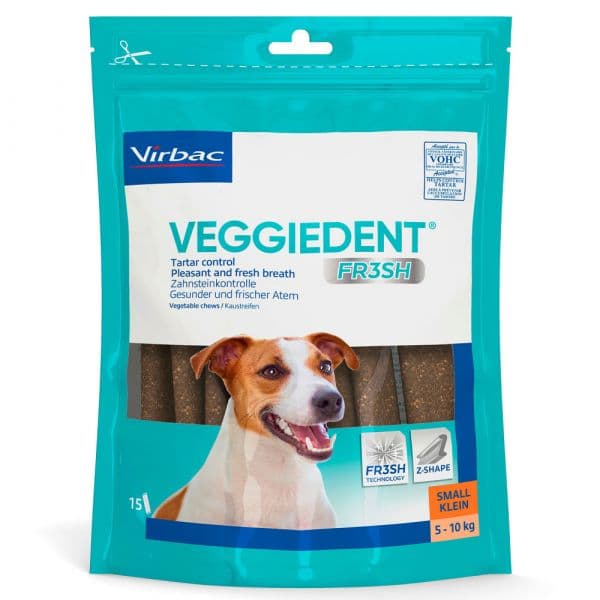 Virbac VeggieDent Fr3sh 15 Pastilhas Cão 5-10kg