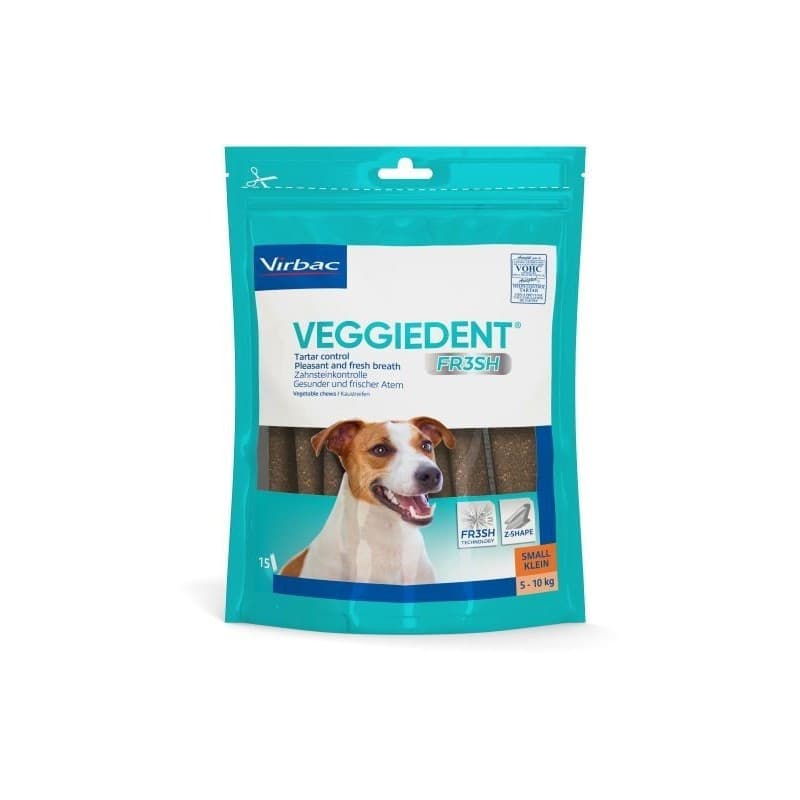 Virbac Snack Dental Vegetariano Veggiedent Fresh Para Perro