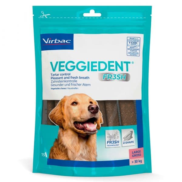 Virbac VeggieDent Fr3sh 15 Pastilhas Cão >30kg