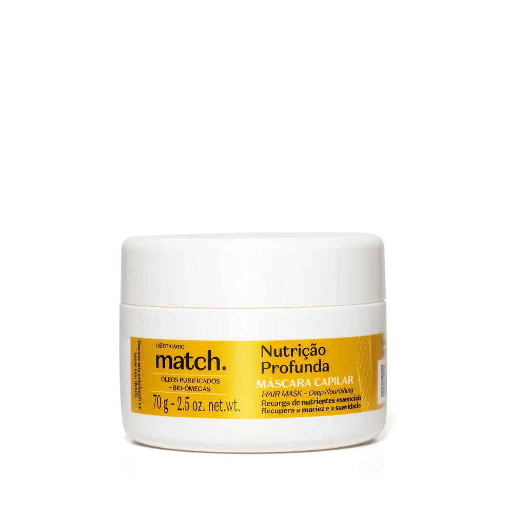 O Boticário Match Máscara Nutrição Profunda 70g