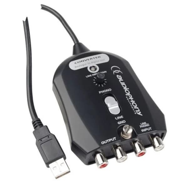 Audiophony Conversor de Audio usb/phono/line