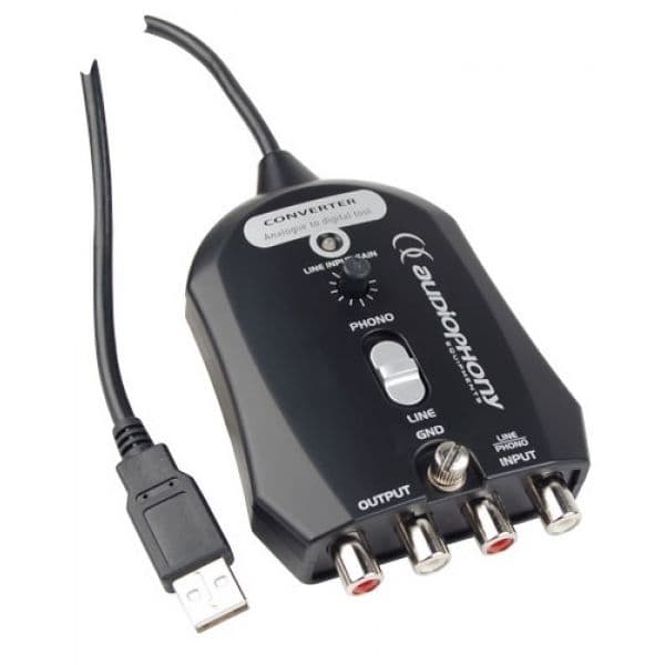 Audiophony Conversor de Audio usb/phono/line