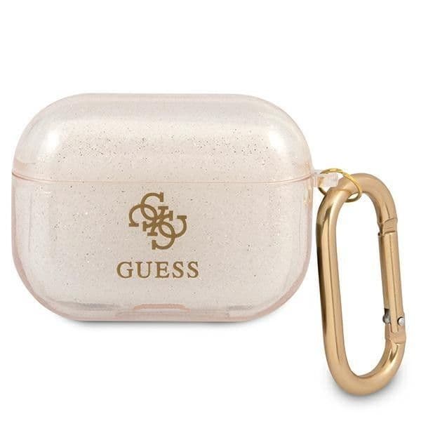 Guess Capa Guapucg4gd AirPods Pro Gold / Gold + Glitter Collection