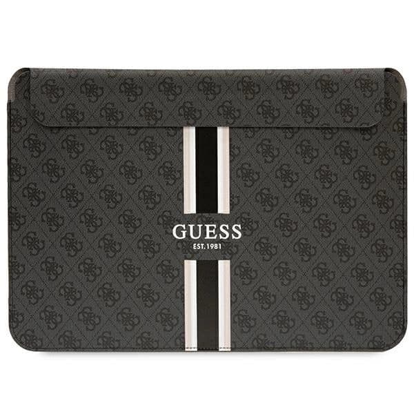 Guess Mala 4G Printed Stripes para Portátil até 14" Preta