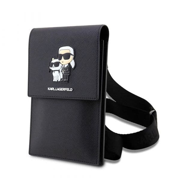 Karl Lagerfeld Bolsa de Ombro para Telemóvel KLWBSAKCPMK Black