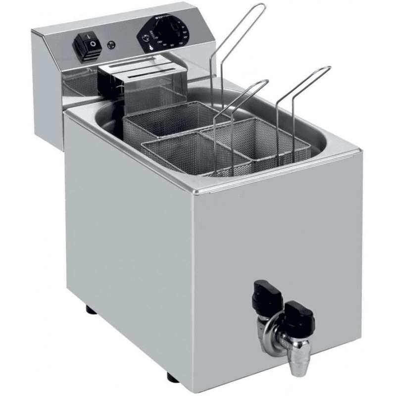 Cozedor de Massas Elétrico Profissional 7 Litros com 3 cestos 270X460X370mm