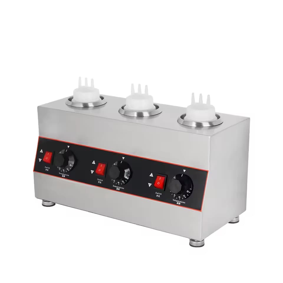 Aquecedor de Molhos Comercial – Capacidade 3 garrafas