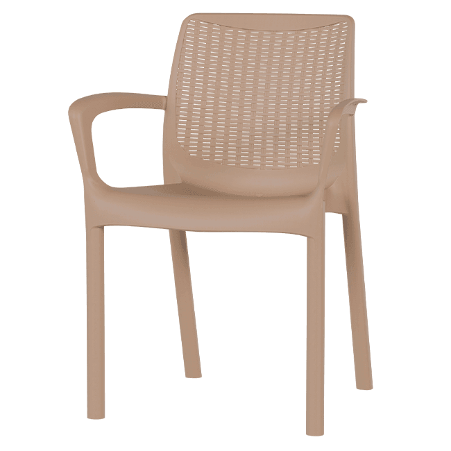 Pack 40 Cadeiras Indy Rattan Taupé Fawn