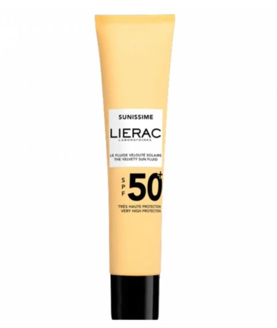 LIERAC SUNISSIME FLUIDO SOLAR AVELUDADO ROSTO SPF50+ 40ML | WOWFARMA