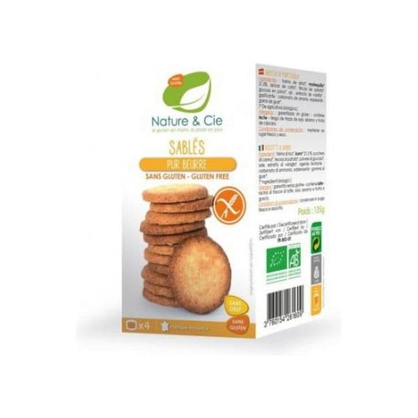 Nature & Cie Bolachas de Manteiga sem Glúten 135 g