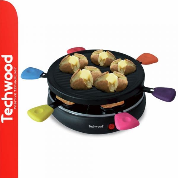 Grelhador Techwood Raclette 6 Pessoas 800W TRA-62