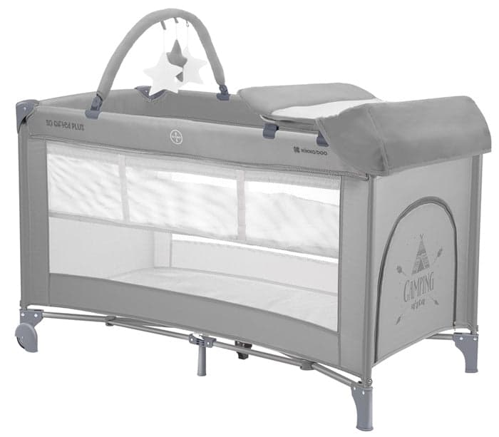 Kikkaboo Cama de Viagem 2 Níveis So Gifted Plus Gris