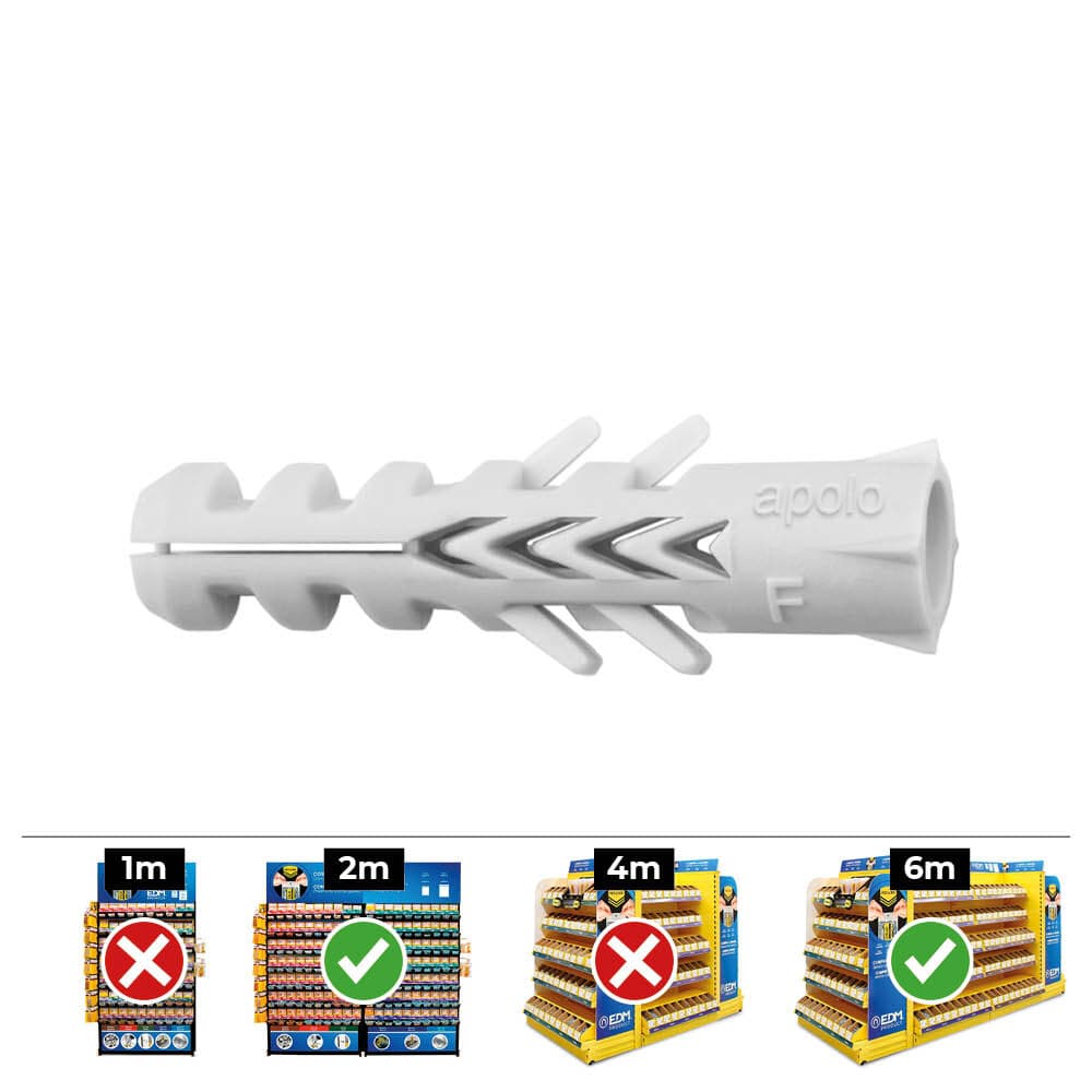 Celo Caixa 100UN Bucha Nylon Duplo Anti-giro Din/ref NF8 - ELK17134