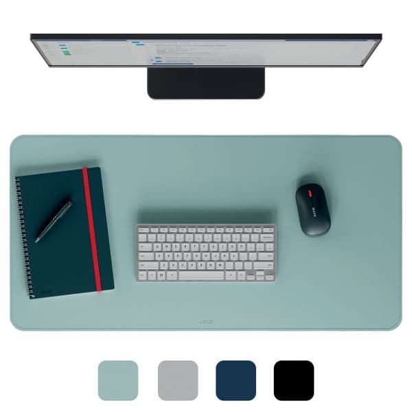 Leitz Tapete de Rato de Escritorio Grande 80x40cm Antideslizante Impermeable Verde Menta