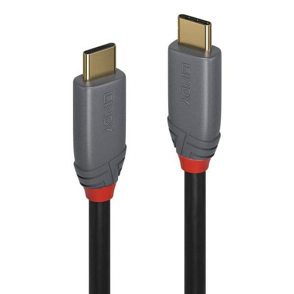 Lindy 36909 Cabo USB-C 3.2 Gen2 10Gbps 5A/100W 7m Anthraline