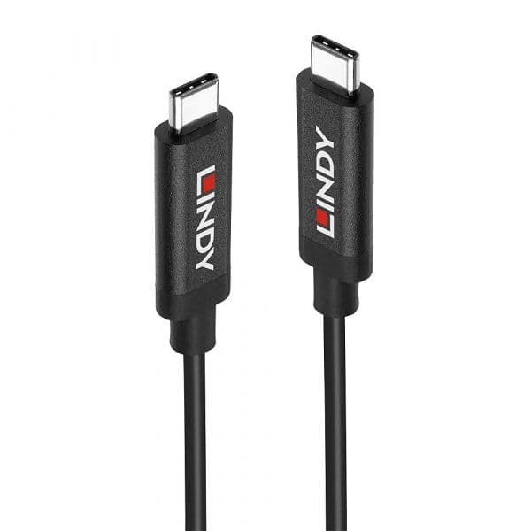 Lindy Cabo USB-C 3.2 Gen 2 10Gbps 60W Preto 3m/5m