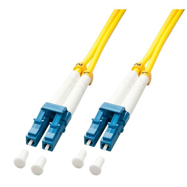 Lindy 47451 Cabo de Fibra Óptica OS2 Duplex LC-LC 2m Amarelo