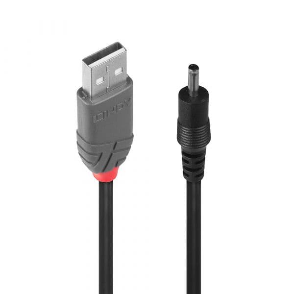 Lindy - 70266 cable de transmisión Negro 1,5 m USB A - 70266