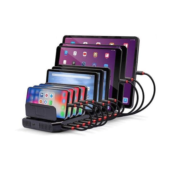 Lindy 73309 Estação de Carregamento USB 10 Portas 90W Preto