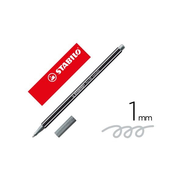 Stabilo Marcador Aguarelavel Pen 68 Metalico Prata 1 mm - OFF153649CE