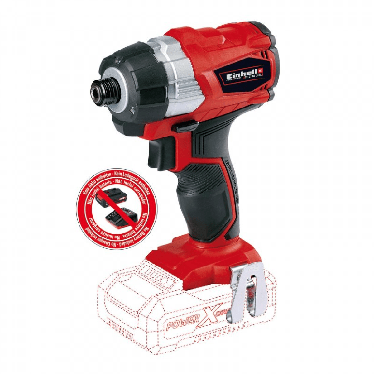 Chave de impacto a bateria TE-CI 18 Li Brushless-Solo Einhell