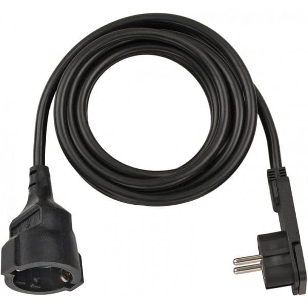 Brennenstuhl Extensão Eléctrico IP20 H05VV-F 3G1,5 com Clavija Plana para Uso em Interiores Longitude Cabo (m) 10 (negro)
