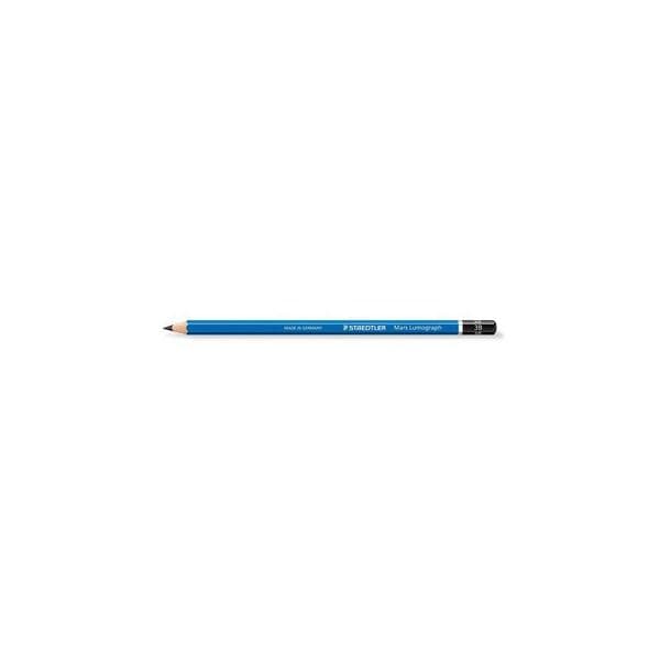 Staedtler Lápis de Grafite Mars Lumograph, Minas 3B, Corpo Hexagonal Azul