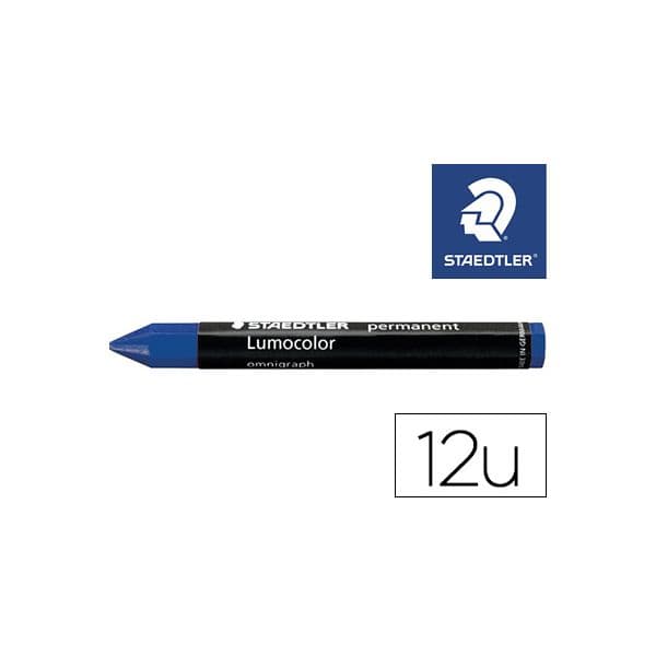 Staedtler de Cera Permanentes 12un. Azul - 119574