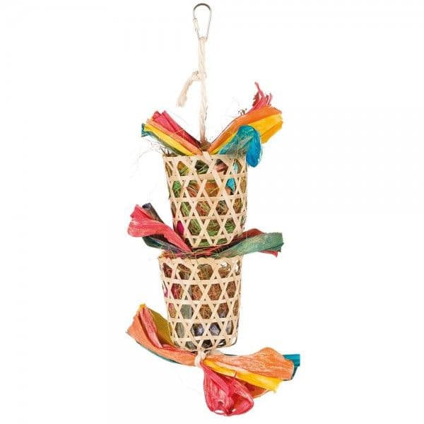 Orniex Brinquedo Natural com Folha Palmeira e Fibras 35 cm