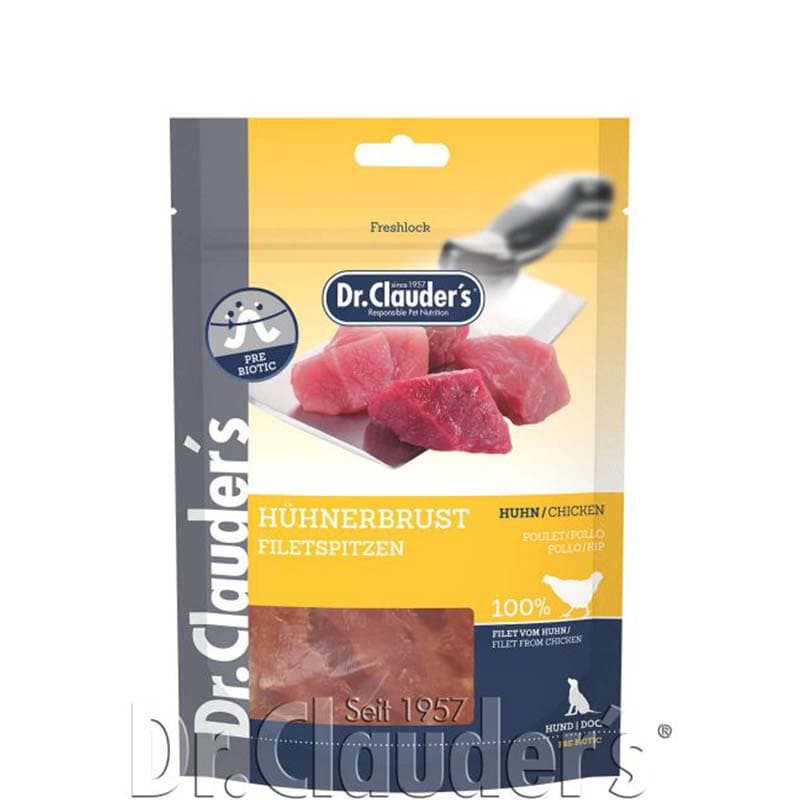 Dr.Clauder's Snack Tiras de Peito de Frango 80 gr