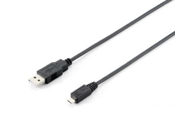 Equip 128523 cabo USB 1,8 m USB 2.0 USB A Micro-USB B Preto