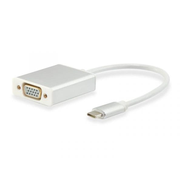 Equip Adaptador USB C Male to HD15 VGA Female - 133451