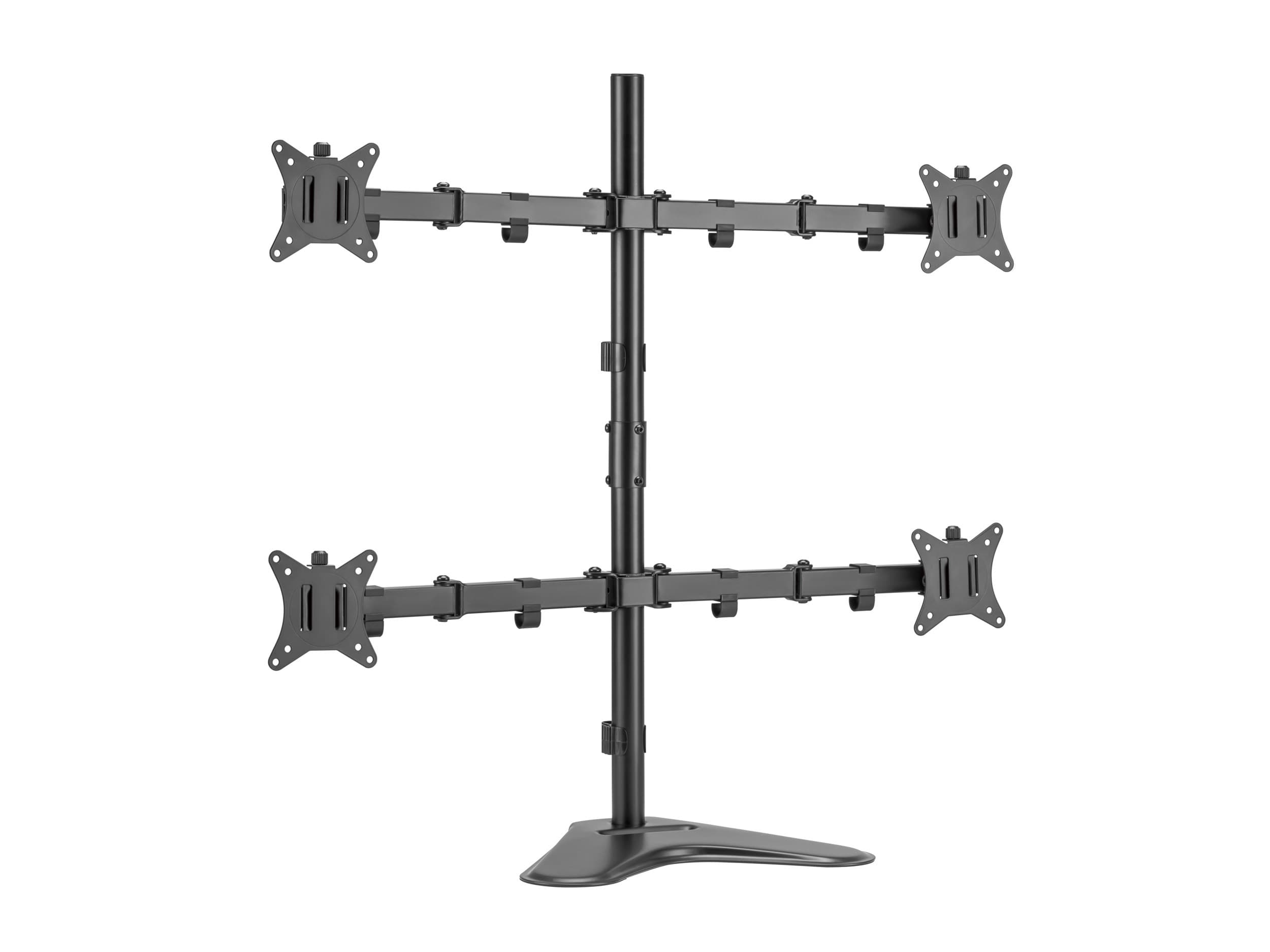 EQUIP SUPORTE SECRETARIA 4 MONITORES 17"-32" ROTAÇÃO 360º COM BASE 650159