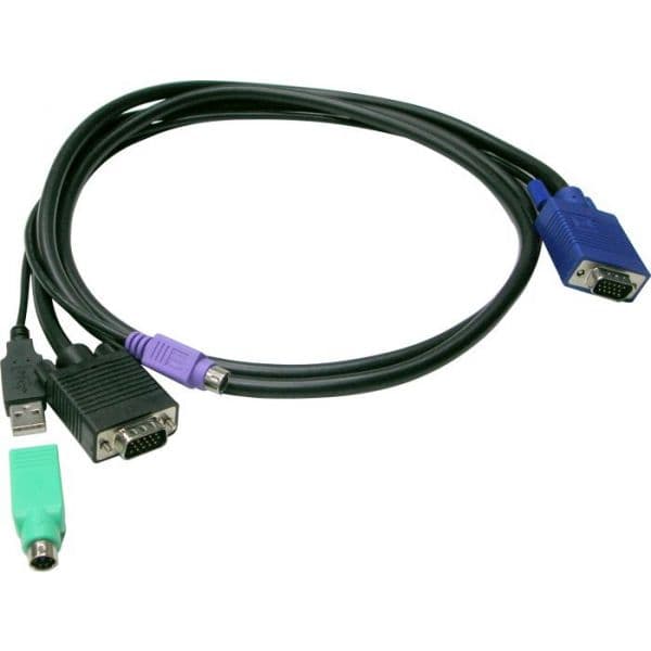 LevelOne ACC-3202 Cabo KVM USB & PS/2 VGA 3m