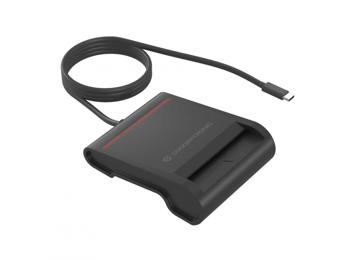 Conceptronic SCR01BC leitor de smart card Interior USB USB Type-C Preto
