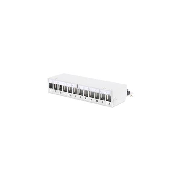 Digitus Modular Desktop Patch Panel, Shielded 12-port, Light Grey - DN-93706