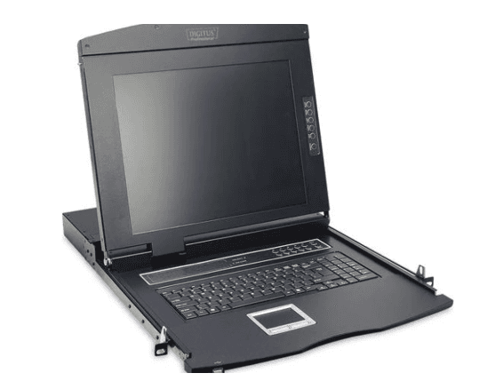 DIGITUS Modulare Konsole 17"TFT,8-Port KVM&Touchpad,Deutschl