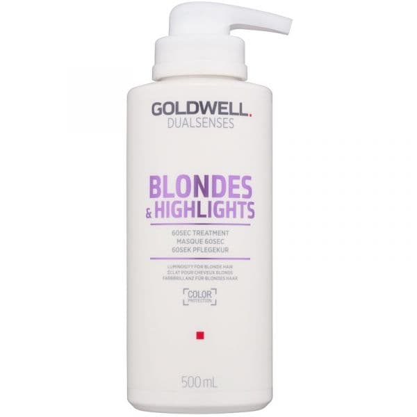 Goldwell Dualsenses Blondes & Highlights Máscara Regeneradora Neutraliza Tons Amarelados 500ml