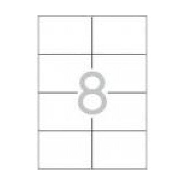 TopStick 100 un. Fls A4 Etiquetas Adesivas 105x74mm Branco
