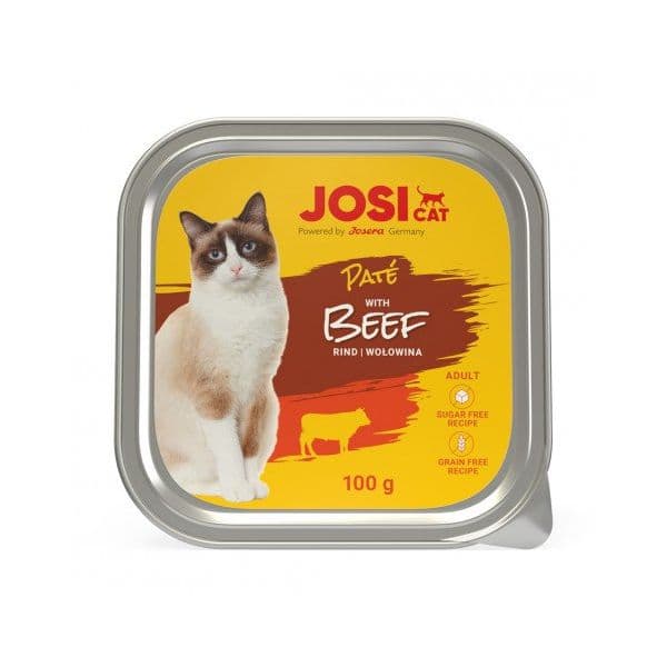 Ração Húmida Josicat Alimento em Patê para Gato Adulto Vaca 100 g