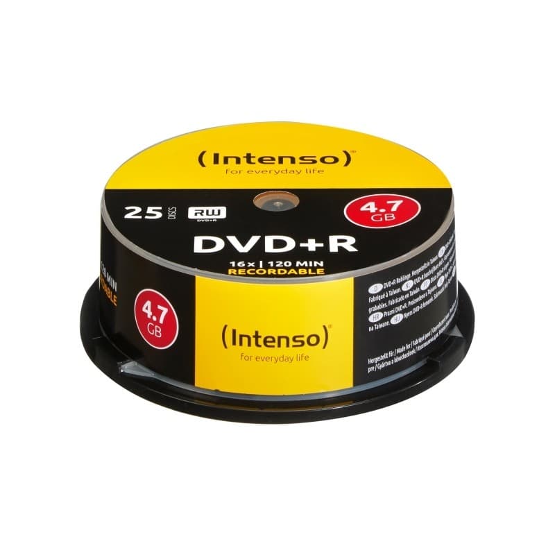 Intenso DVD+R 4.7GB 16x Caixa 25Packs
